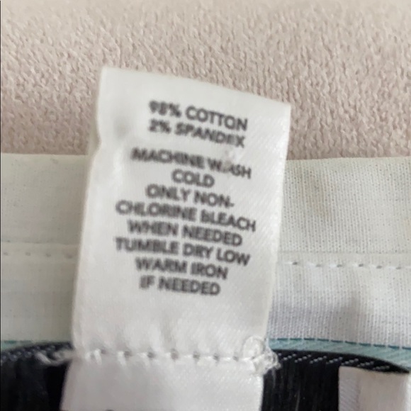 EUC Ann Taylor Loft Green Striped Dress Shirt - Picture 4 of 5